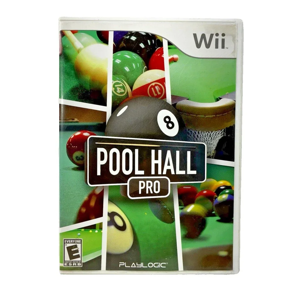 Pool Hall Pro Nintendo Wii 2008 Playlogic Complete with Manual Tested